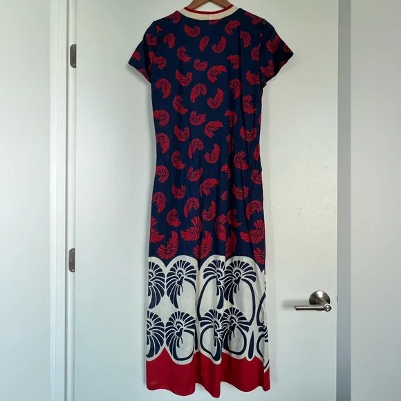 NWT La DoubleJ Sporty Swing Dress size Medium Pygmy Palms Cotton Jersey - Picture 5 of 11